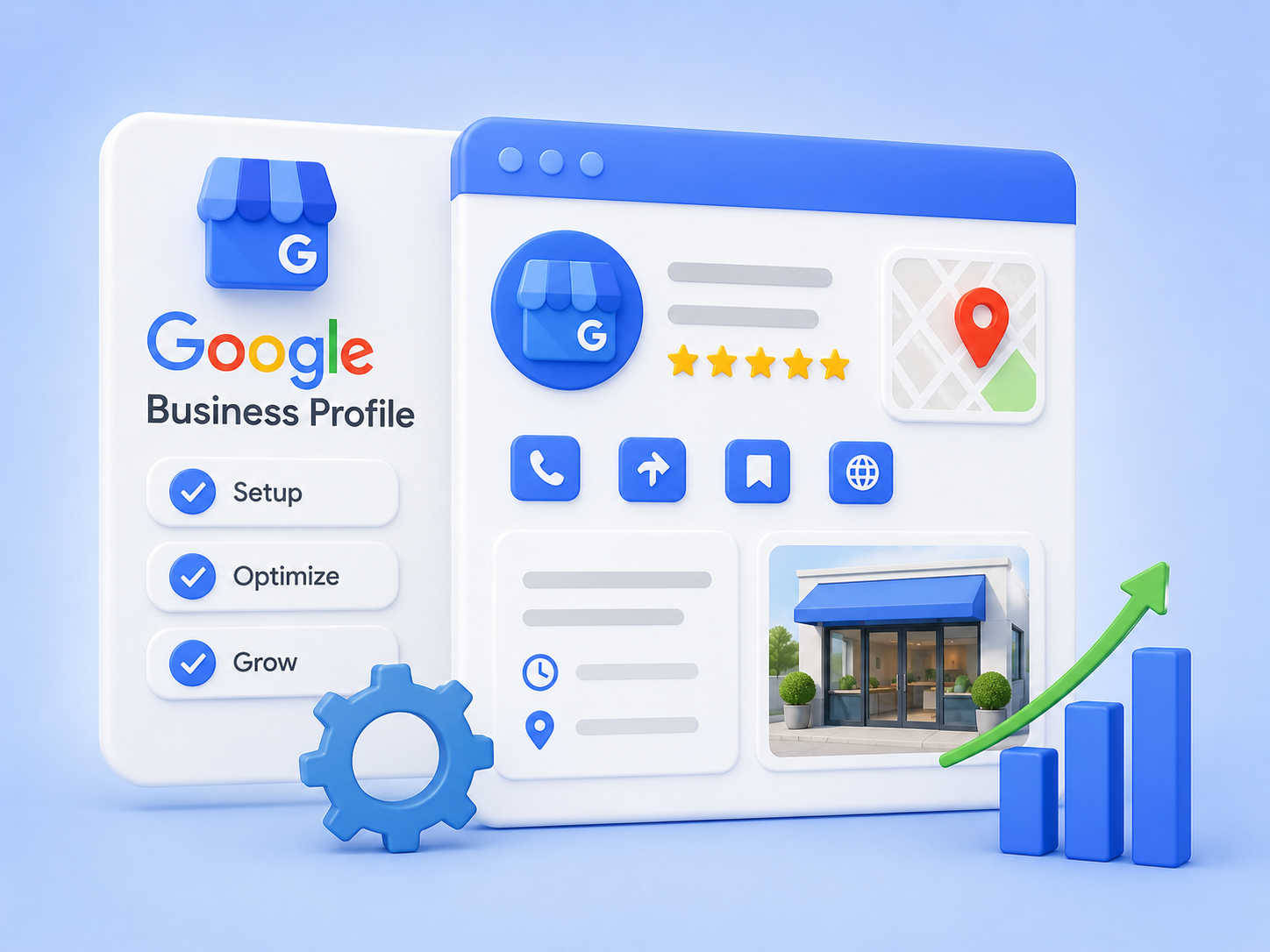 Google Business Profile setup by OptraSys